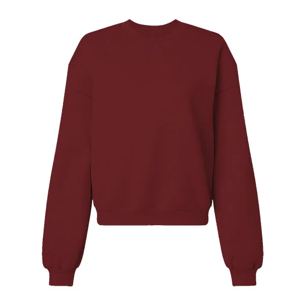 Drop Cut Women's Crop Crewneck Sweatshirt