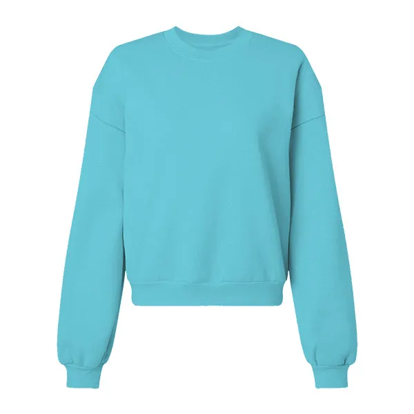 Drop Cut Women's Crop Crewneck Sweatshirt