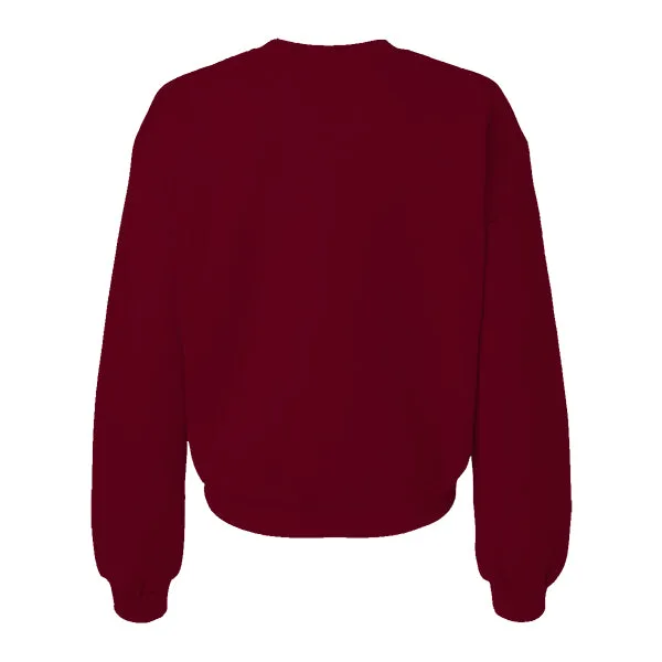 Drop Cut Women's Crop Crewneck Sweatshirt