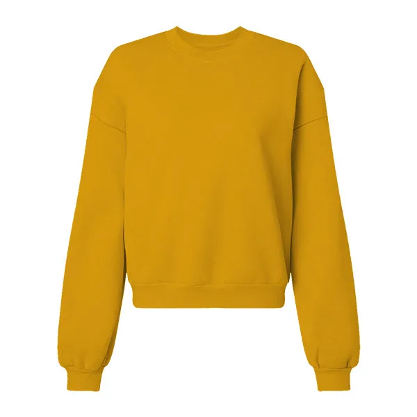 Drop Cut Women's Crop Crewneck Sweatshirt
