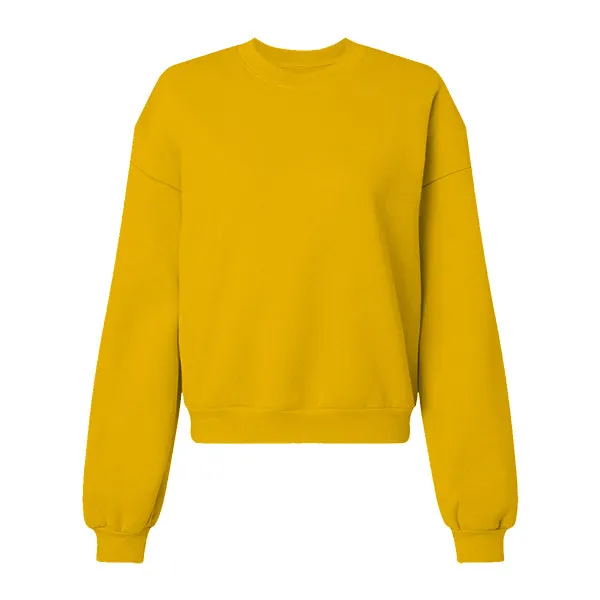 Drop Cut Women's Crop Crewneck Sweatshirt