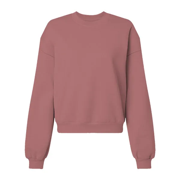 Drop Cut Women's Crop Crewneck Sweatshirt
