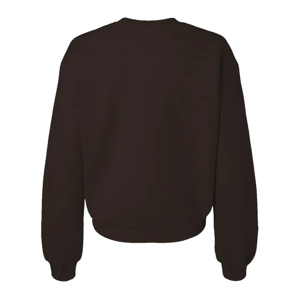 Drop Cut Women's Crop Crewneck Sweatshirt