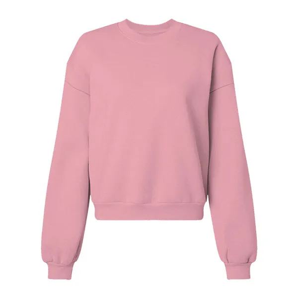 Drop Cut Women's Crop Crewneck Sweatshirt
