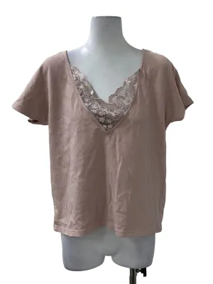 Dust Pink V-Neck Top