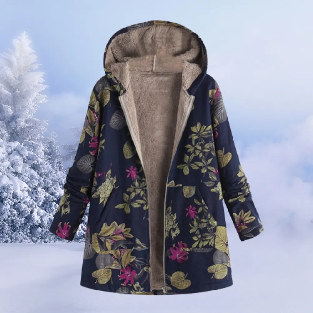 Elena - Winter floral hoodie