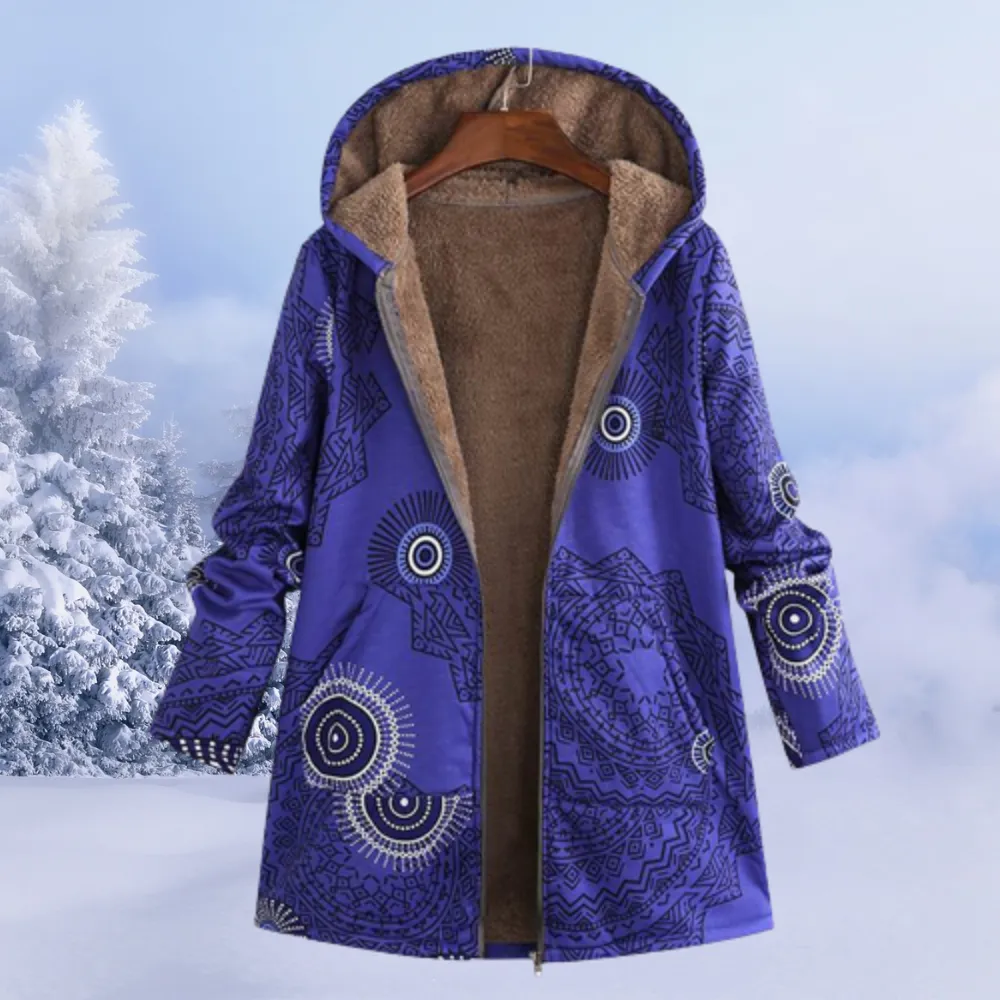 Elena - Winter floral hoodie