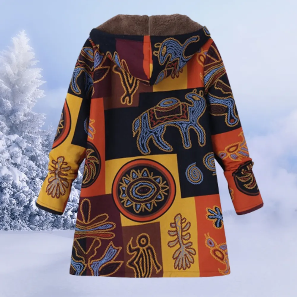 Elena - Winter floral hoodie