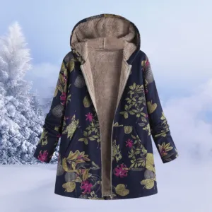 Elena - Winter floral hoodie