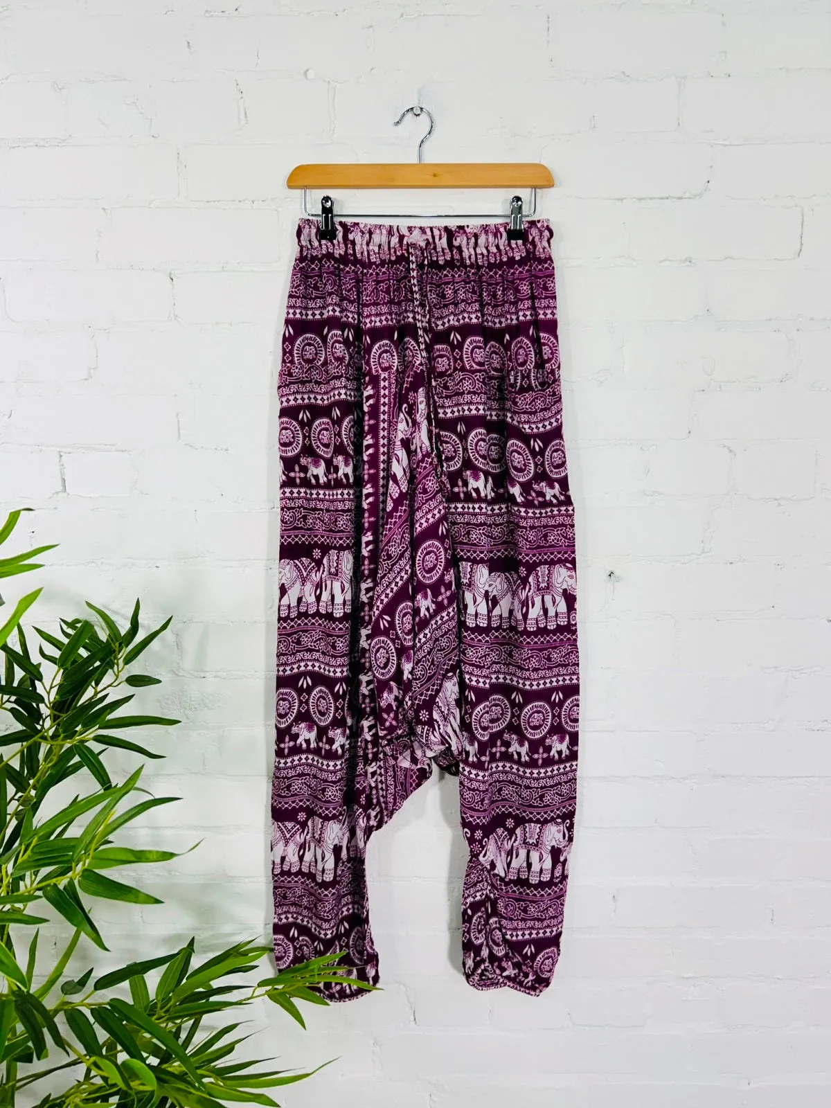 Elephant Print Afghani Trousers