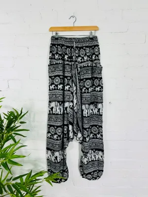 Elephant Print Afghani Trousers