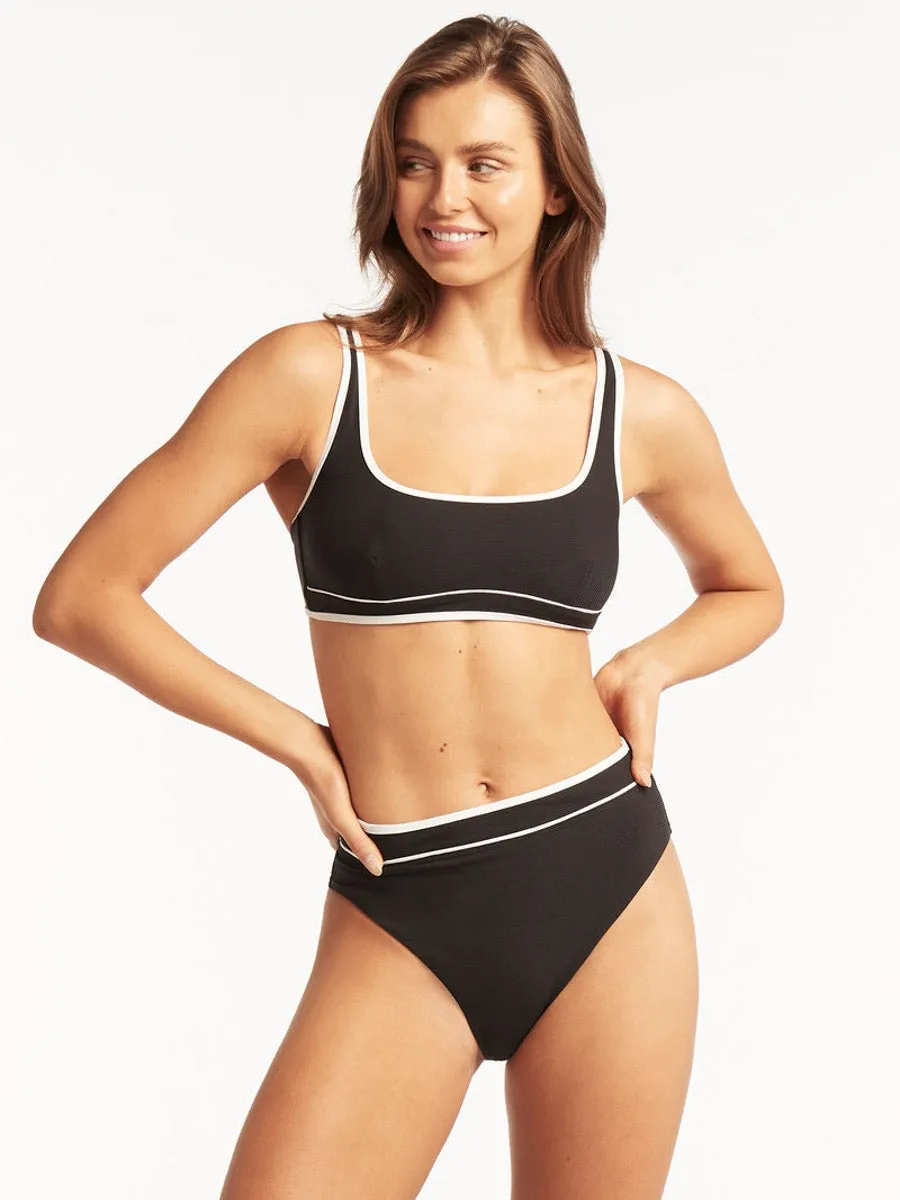 Elite High Waist Band Bottoms in Black