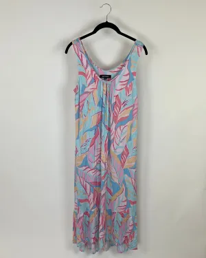 Ellen Tracy Floral Print Lounge Dress - Size 6/8
