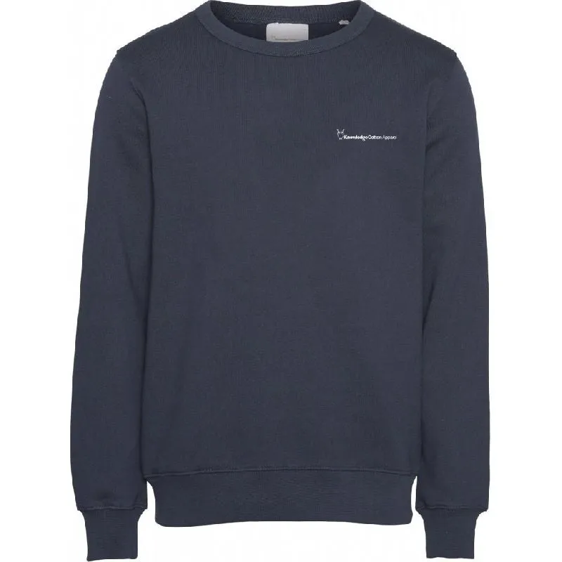 Elm Navy Sweatshirt Knowledge Cotton Apparel