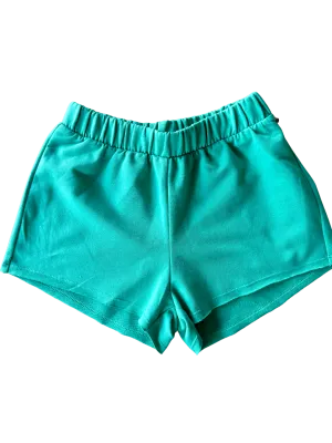 Emerald Raw Edge Shorts