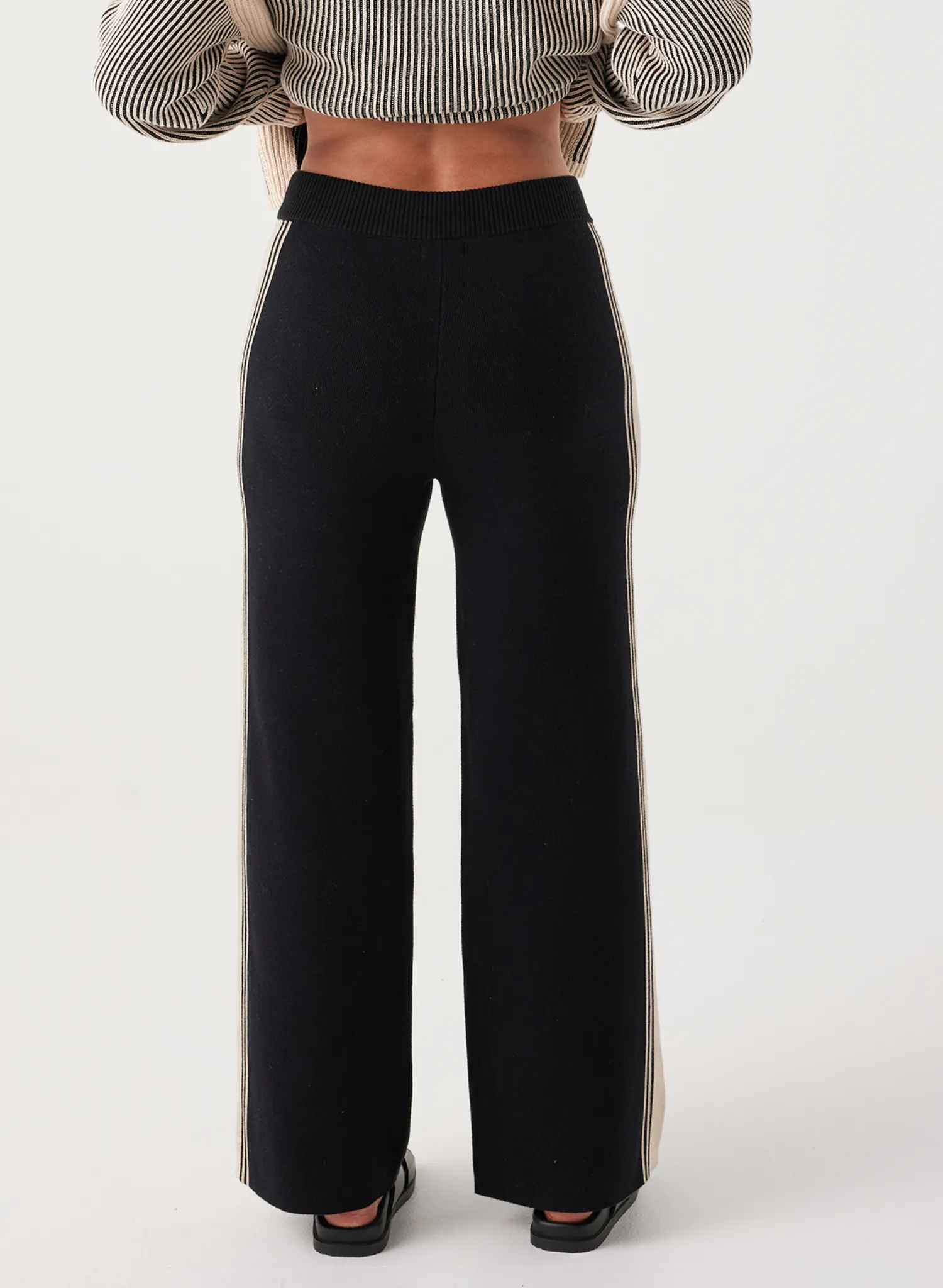 Emery Pant - Black/Taupe