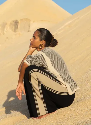 Emery Pant - Black/Taupe