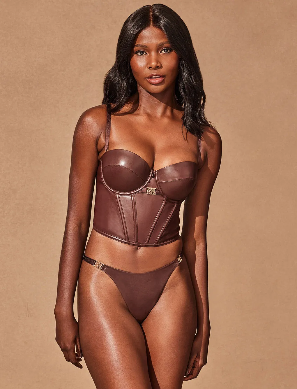 Emily Deep Mahogany Bustier