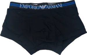 Emporio Armani Black Logo Boxers UK S