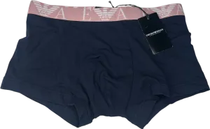 Emporio Armani Blue Logo Boxers UK S