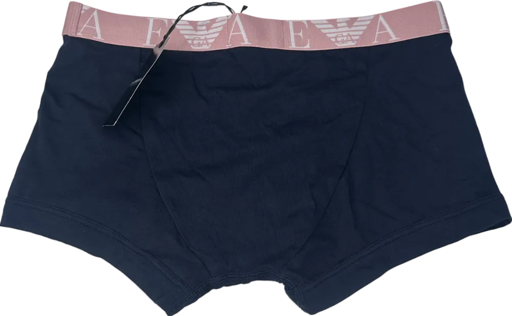 Emporio Armani Blue Logo Boxers UK S