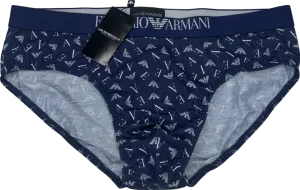 Emporio Armani Blue Single Pack Briefs UK XL