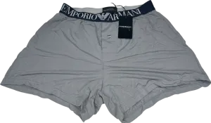 Emporio Armani Grey Jacquard Boxers UK S