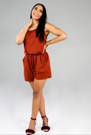Essential Romper (Dark Rust)