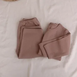 Eyelet PJ Set, Dusty Rose