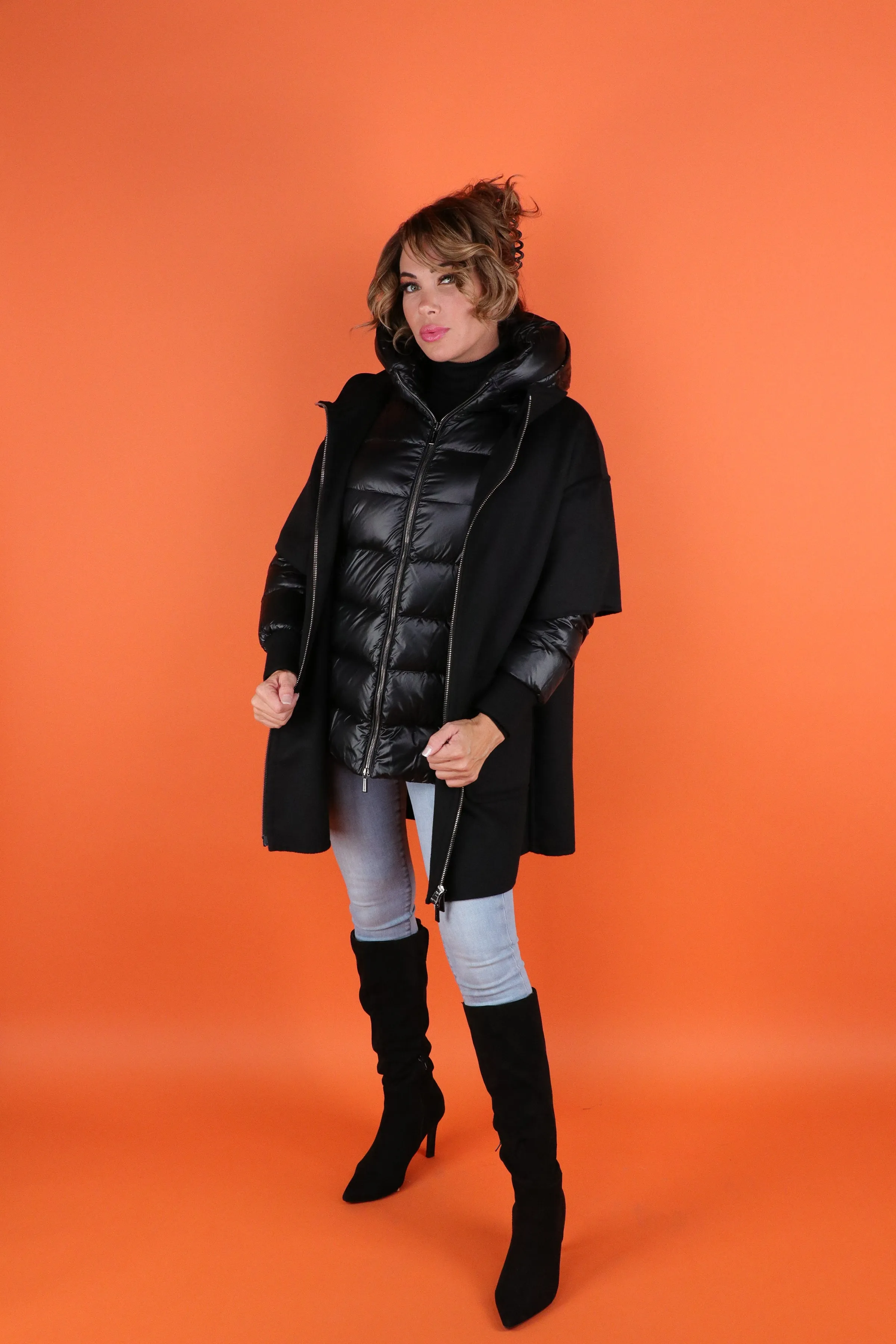 Fabula-CWR Ladies Down 3-in-1 Coat in Black