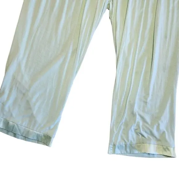 Face Plant Dreams Women's Sleepwear, Sage Green Bamboo Rayon Lounge Pants, Sz L