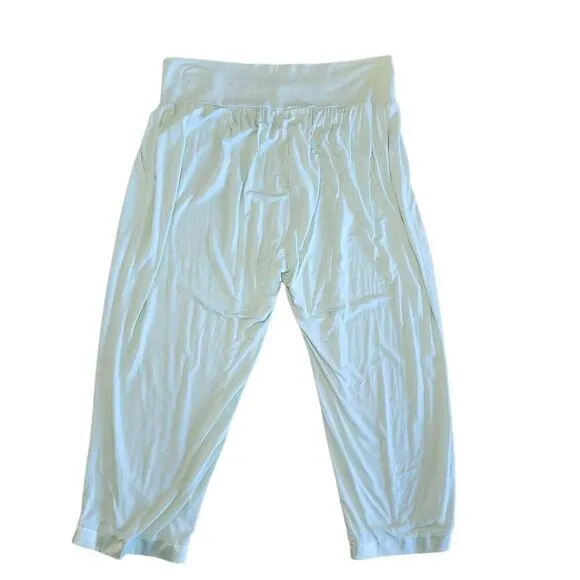 Face Plant Dreams Women's Sleepwear, Sage Green Bamboo Rayon Lounge Pants, Sz L