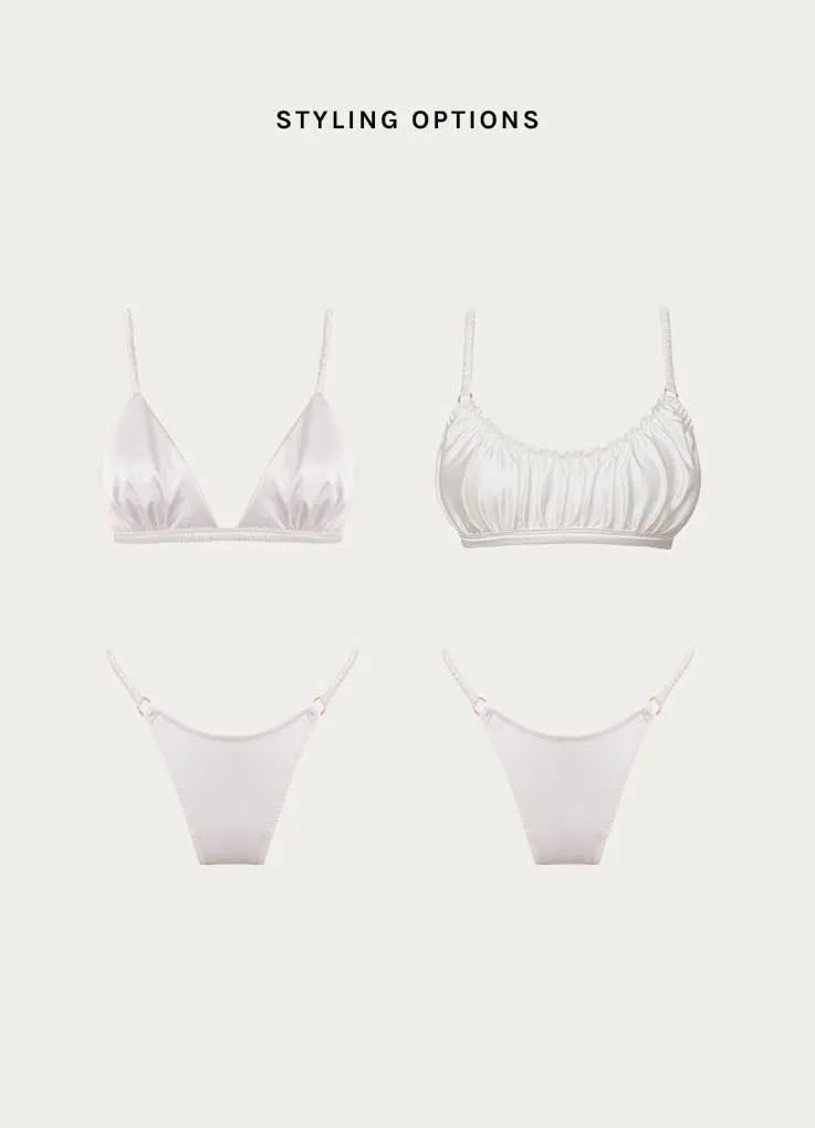 Fearlessly Soft Strappy Thong – White