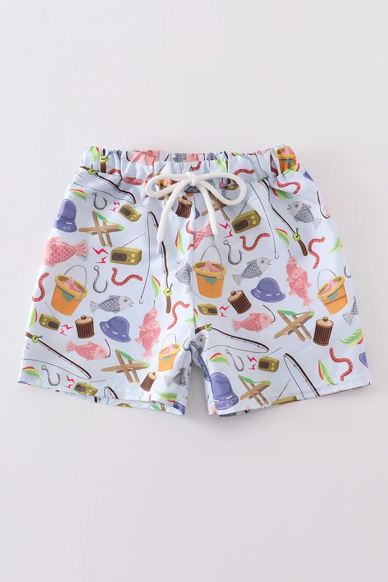 Fishing boy trunk shorts