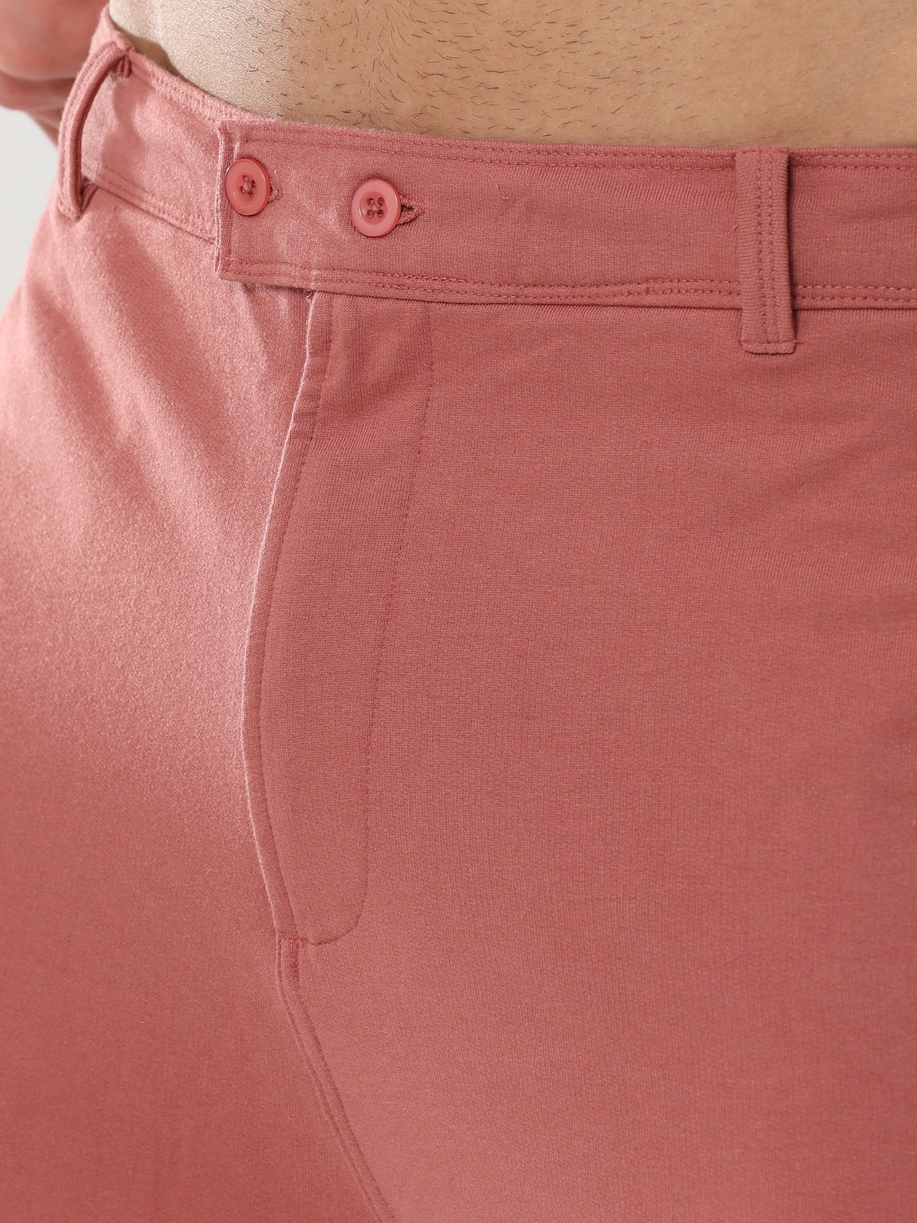 Flamingo Solid Loop Knit Shorts
