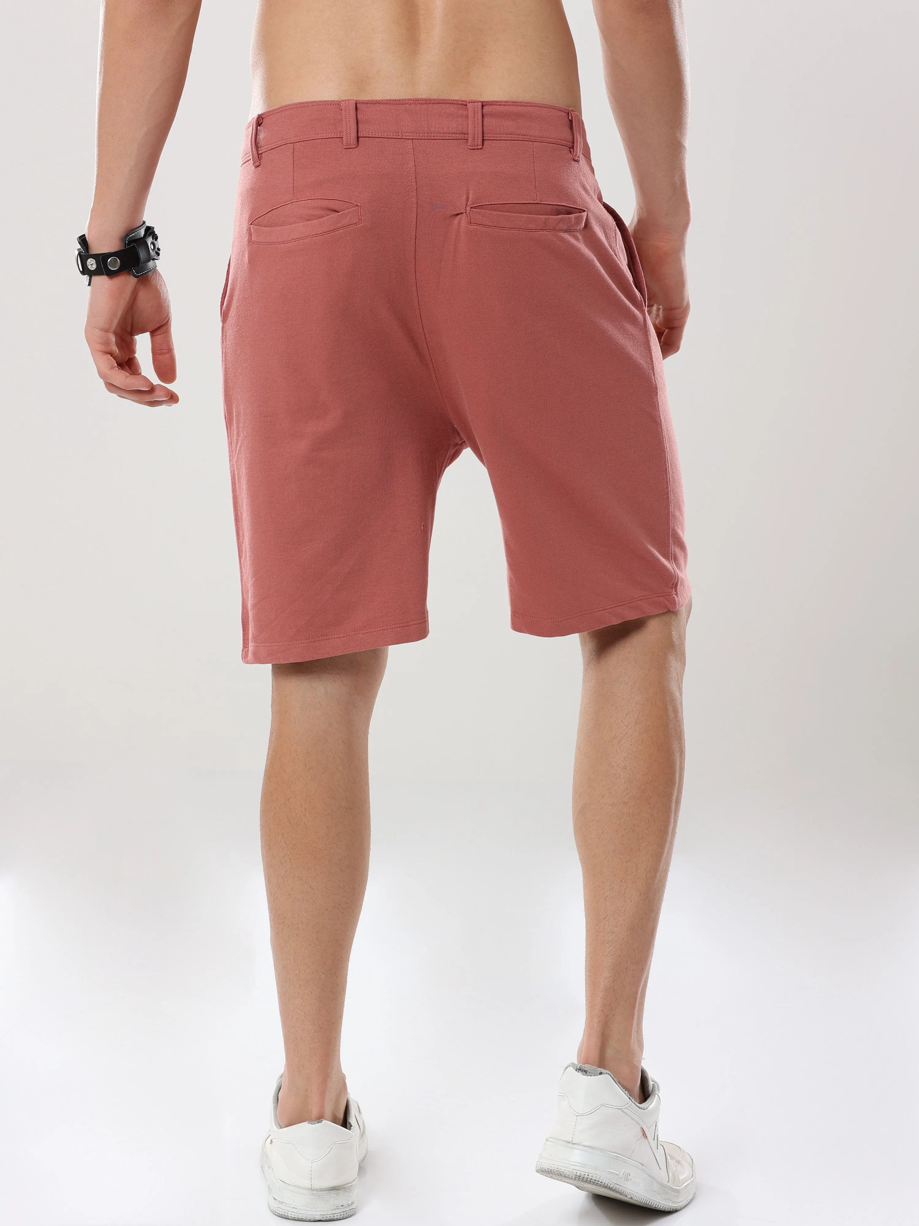 Flamingo Solid Loop Knit Shorts