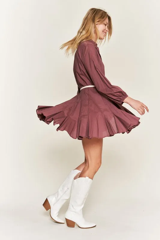 Flared Shirt Dress *Online Only*