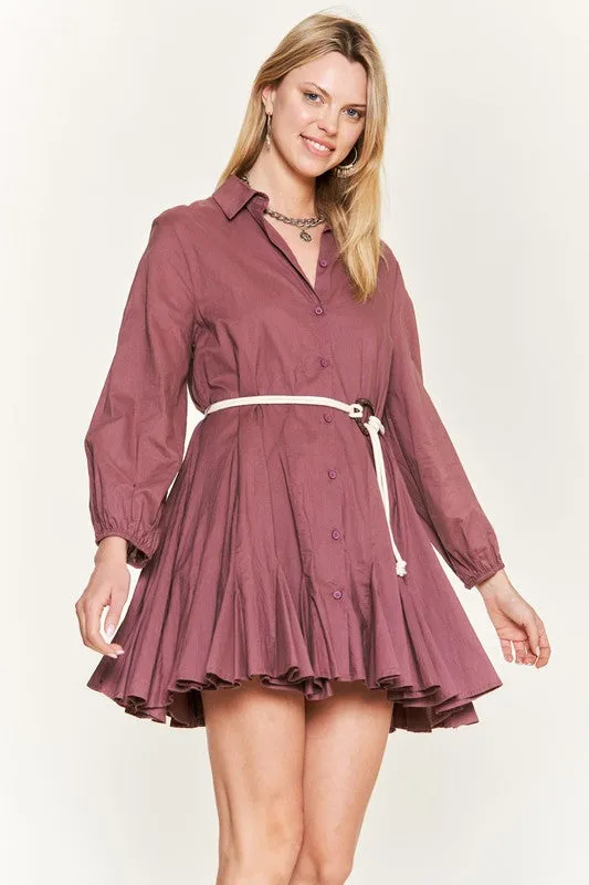 Flared Shirt Dress *Online Only*