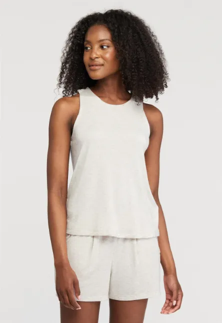 Fleur't Lounge Open Back Tank and Bermuda Set