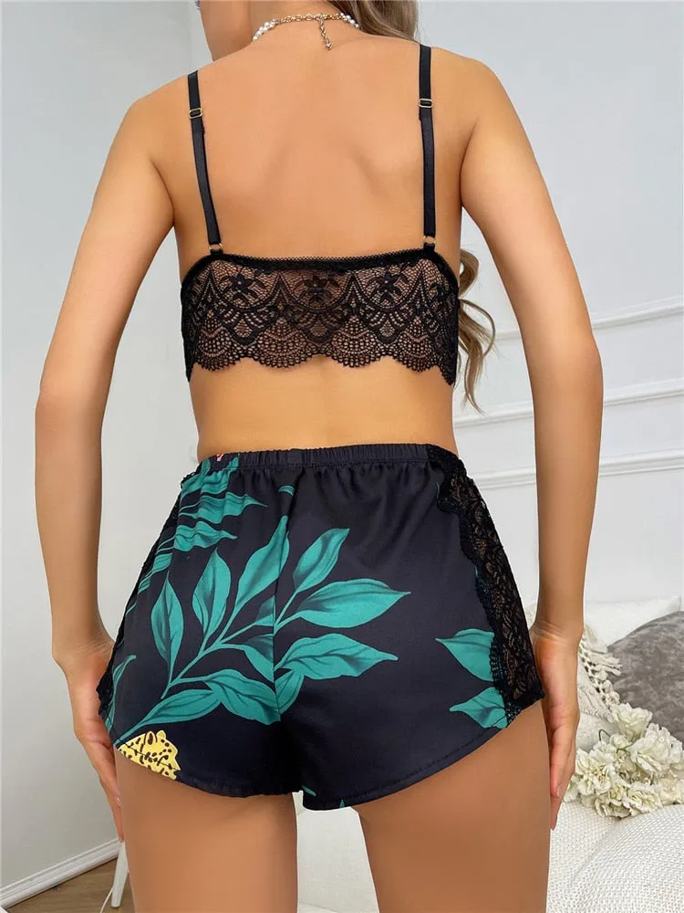 Flirty Scallop Cami Shorts Set