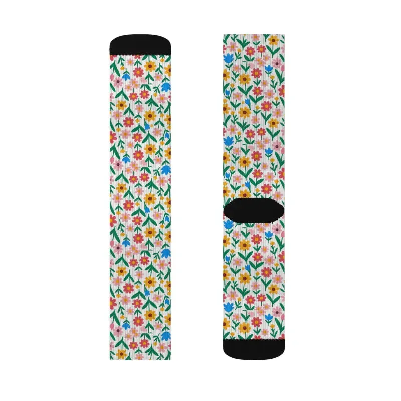 Floral Print Socks for Rich Color and Trendy Fashion