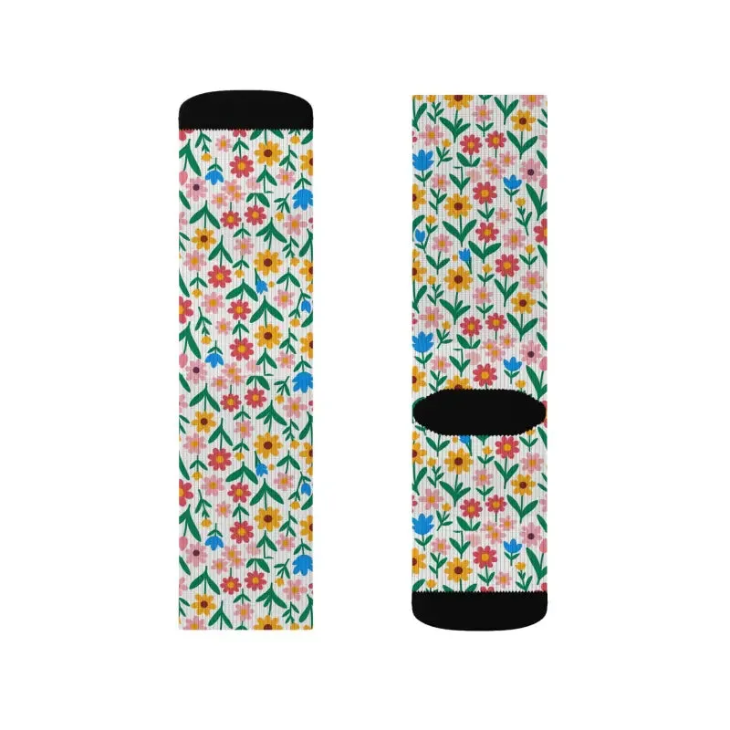 Floral Print Socks for Rich Color and Trendy Fashion