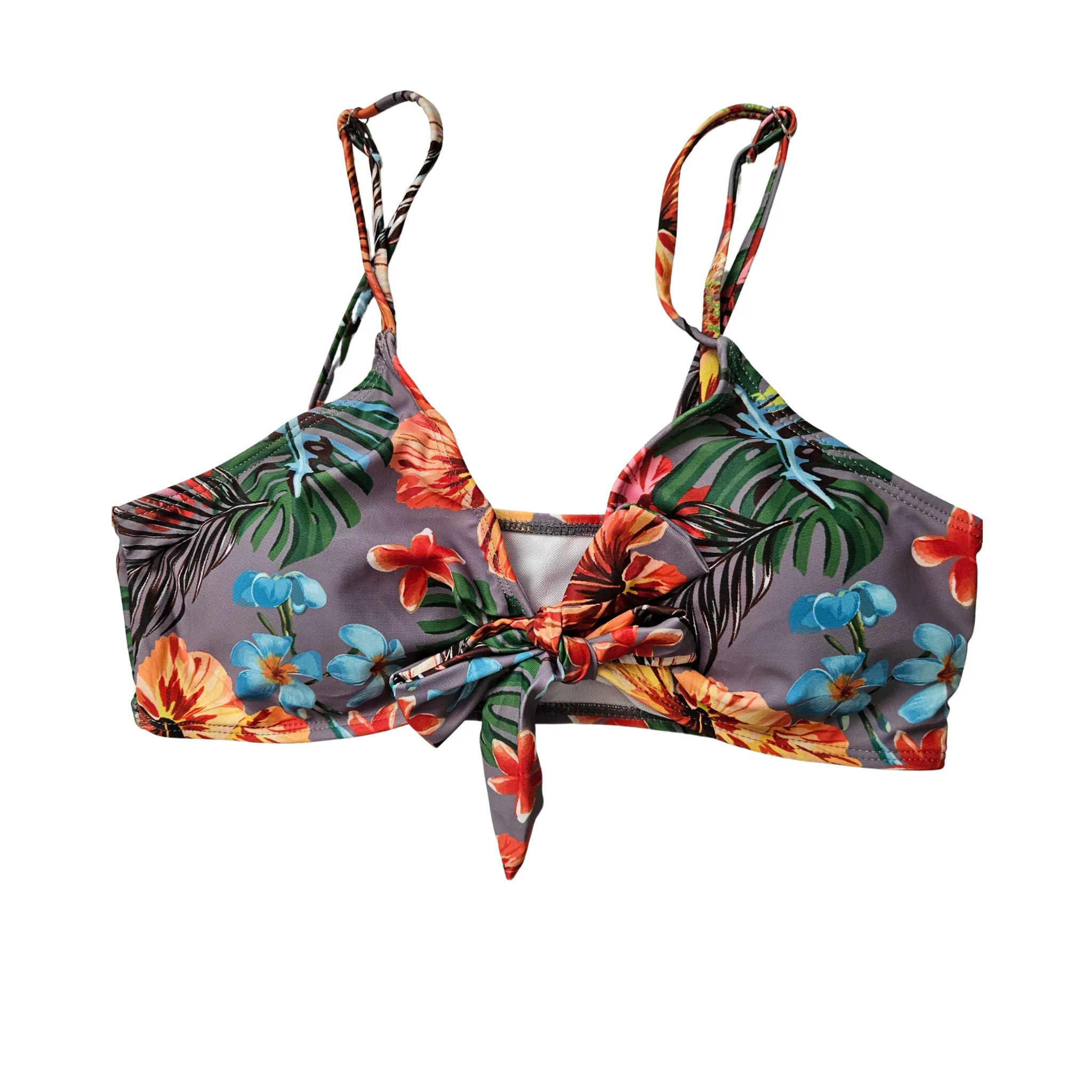 Floral Tummy Control Bathing Suit with Long Sleeves Cover