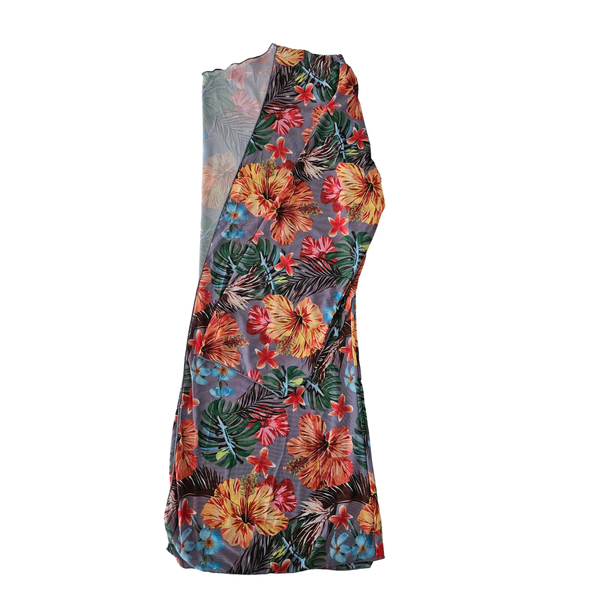 Floral Tummy Control Bathing Suit with Long Sleeves Cover