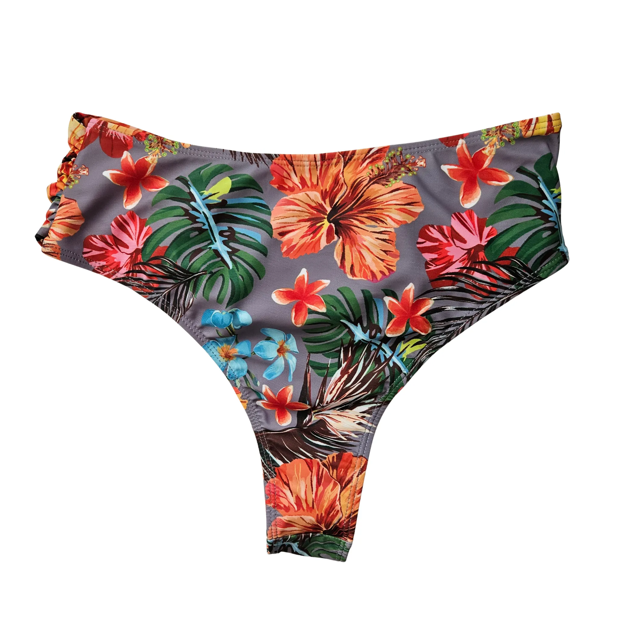 Floral Tummy Control Bathing Suit with Long Sleeves Cover