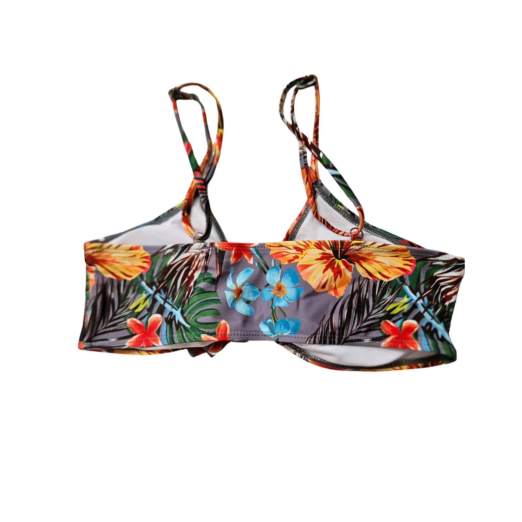 Floral Tummy Control Bathing Suit with Long Sleeves Cover