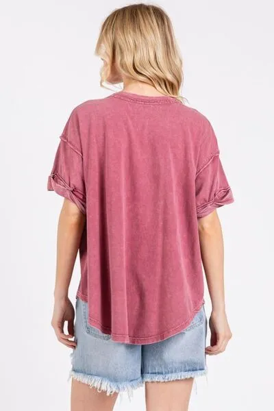 GAME DAY Round Neck Short Sleeve T-Shirt