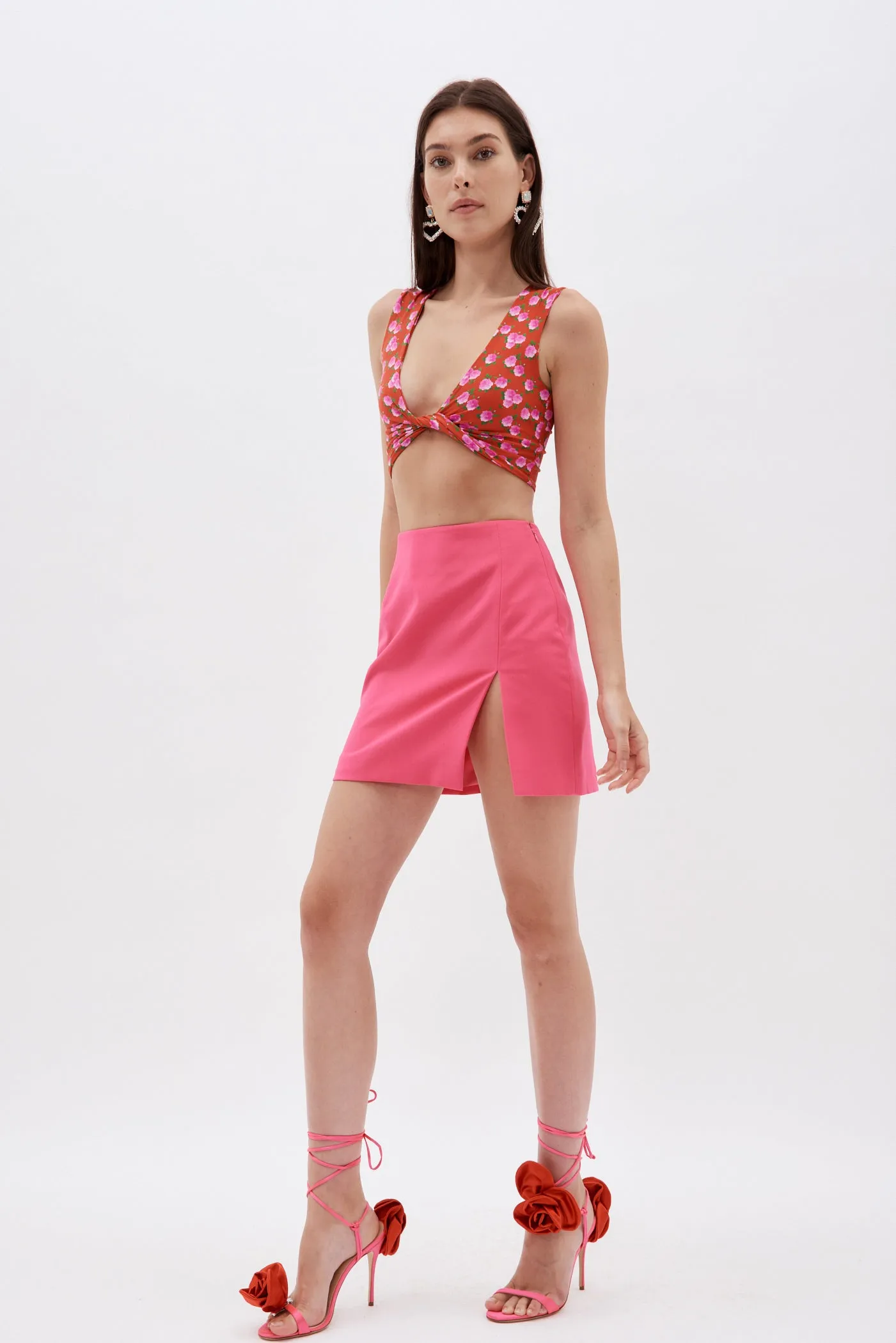 Gioia Fuchsia Mini Skirt