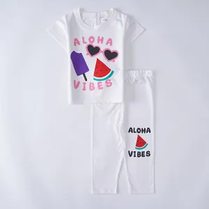 Girls 2 piece set (Aloha)