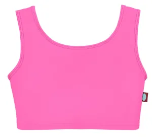 Girls UPF 50  Bikini Swim Tank | Medium Pink